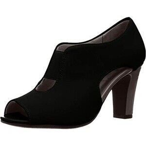 LifeStride Carla Pumps Womens Size 11 Wide Peep toe 3" heel Macy's Store Sample